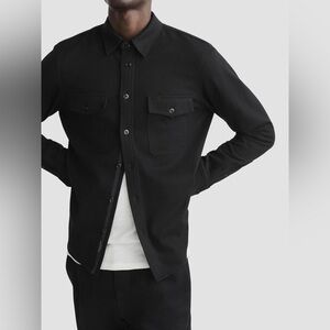 Rag & Bone Black Shirt Jacket-Size L